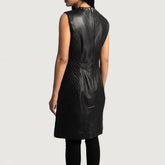 Luxe Black Leather Dress